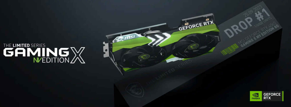 MSI introduces Exclusive GeForce RTX 4060 NV EDITION: Limited Edition of 6000 Units