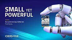 Cervoz introduces Ultra-Compact M.2 2230 NVMe SSD for Edge AI in PCs