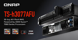 QNAP introduces impressive 30-bay ZFS-powered All-Flash TS-h3077AFU SATA SSD NAS